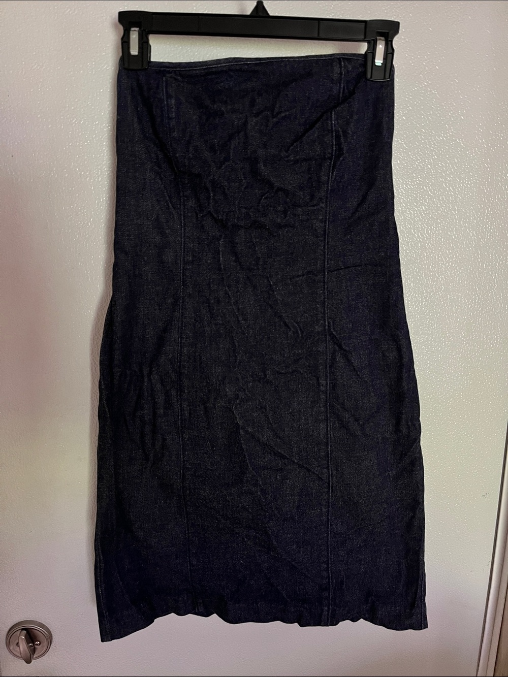 GAP Strapless Dark Indigo Denim Dress